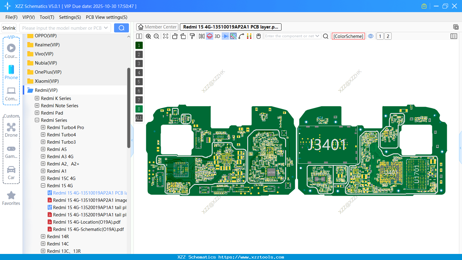 Redmi 15 4G-13510019AP2A1 PCB Layer